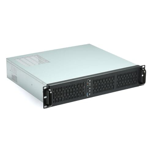 Image of Powercool Codegen 2U Rackmount Server PC Case – 405mm Depth – Micro-ATX/Mini-ITX Computer Case – 3×80mm PWM Fans Included – Up to 4×3.5" HDD – 4× Half-Height PCIe – USB 3.0 | 2U400