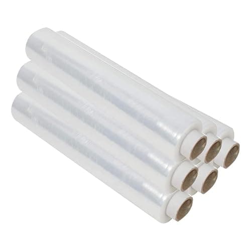 Image of Aspect Pallet Wrap (400 mm x 250m) Heavy Duty Shrink Wrap Roll Cling Film, Tear Resistant, Waterproof Shrink Wrap Rolls, Moving Essentials for Homes and Industrial use (Pack of 6, Clear)