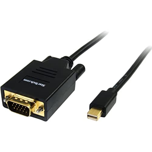 Image of StarTech.com 6 ft. (1.8 m) Mini Displayport to VGA Cable - 1920x1200 / 1080p - Thunderbolt Compatible - VGA Monitor Cable (MDP2VGAMM6)