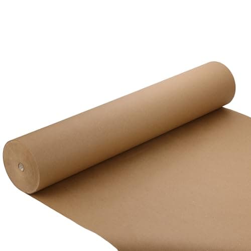 Image of KAPCO Brown Kraft Paper Roll (900mm x 100m) | Wrapping for Gifts, Parcel Packing, Arts & Crafts | Multipurpose Recycled 90gsm Rustic Packaging Paper – Reusable, Biodegradable & Recyclable | 90cm Wide
