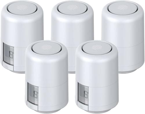 Image of Hive Thermostatic Radiator Valve (TRV) 5 Pack, White, 15mm Heads Only