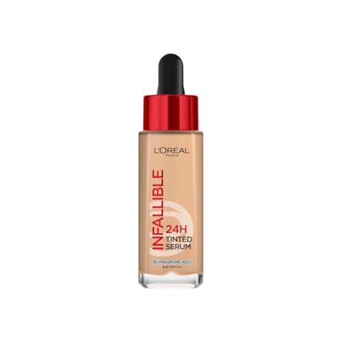 Image of L’Oréal Paris Infallible 24H Tinted Serum Foundation, Light-weight Coverage, Dewy & Radiant Finish, Transfer-proof, 30ml