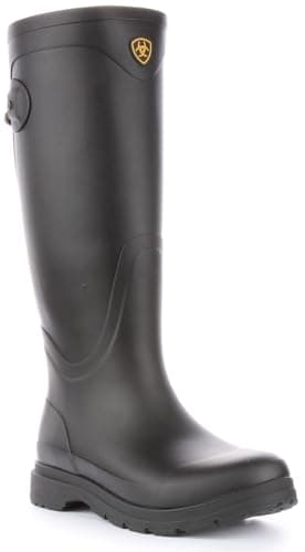 Image of ARIAT Kelmarsh Womens Rubber Wellington Boot - Black Adults 4