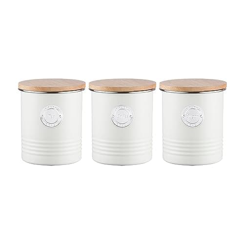 Image of Typhoon Living Cream Tea, Coffee & Sugar Storage Canister Set