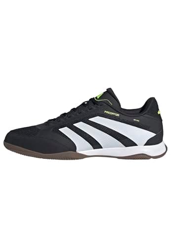 Image of adidas Unisex Predator League Indoor Football Boots, Core Black/Cloud White/Lucid Lemon, 10.5 UK