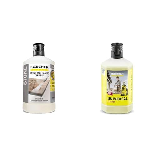 Image of Kärcher 62957650 3-in-1 Stone Plug and Clean - Black & 1 L, Universal Cleaner Plug and Clean, Pressure Washer Detergent