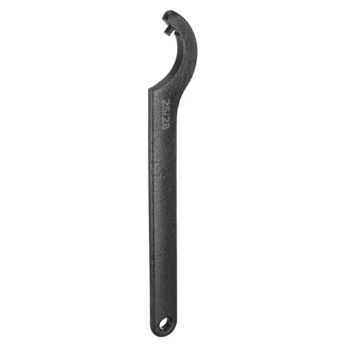 Image of sourcing map C Hook Spanner Wrench, 25-28mm C Pin Motorcycle Shock Nut Chrome Vanadium Spanner Wrench Tool with 3mm Round Head for Machine, Vehicles, Mechanical