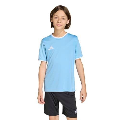 Image of adidas Unisex Kids Entrada26 Jersey Kids, Team Light Blue/White, 15-16 Years
