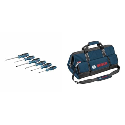 Image of Bosch Professional Six-Part Screwdriver Set + Toolbag, Size L