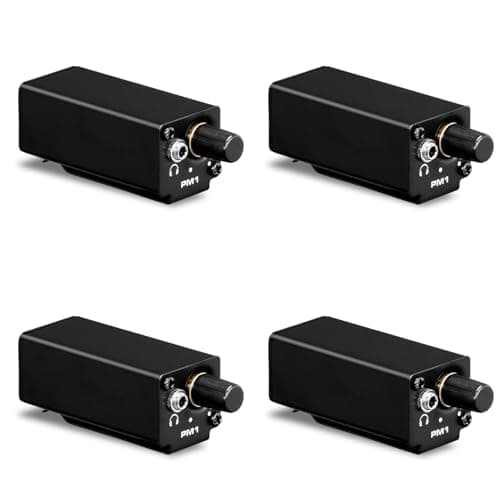 Image of Kueohse 4X in Ear Monitor Amplifier Portable Stereo Headphone Amp with XLR Input Volume Adjustment Plug Play for Musician