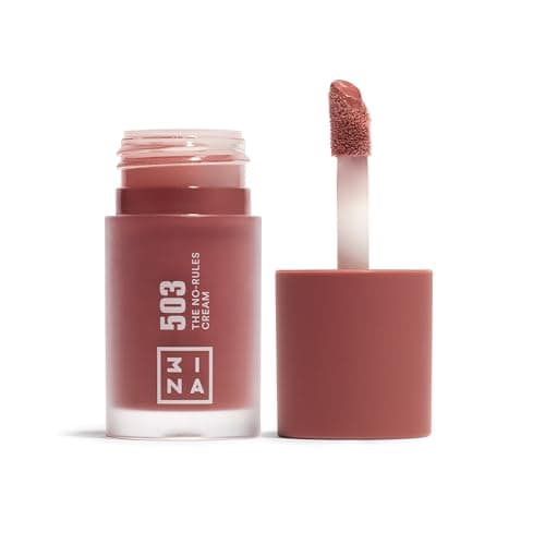 Image of 3INA MAKEUP - The No-Rules Cream 503 - Liquid Blush Matte in Nude Pink - Cream Blush for Sensitive Eyes, Lips & Cheeks with Sweet Almond Oil - Vegan, Cruelty Free