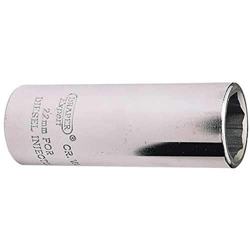 Image of Draper 39046 Expert Diesel Injector Socket, 22mm, 1/2" Square Drive