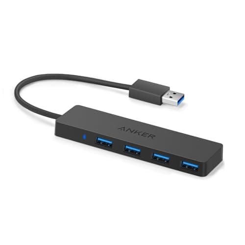 Image of Anker Data Hub with 4 USB Ports 3.0 Ultra Thin – USB 3.0 Hub for Data Transfer 5 GB/s