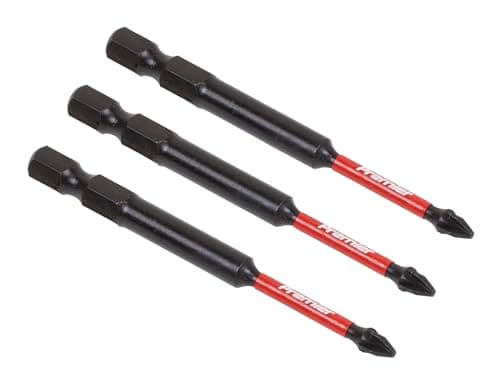 Image of Sealey 75mm Pozi #1 Impact Power Tool Bit Set 3pc - AK8257