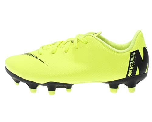 Image of Nike Jr. Mercurial Vapor Xii Academy Fg/mg, Unisex Kid's Footbal Shoes, Black (Volt/Black 701), 13 Child UK (31.5 EU)
