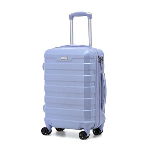 Image of RMW Suitcase Large Medium Cabin Size | Hard Shell | Lightweight | 4 Dual Spinner Wheels | Trolley Luggage Suitcase | Hold Check in Luggage | TSA Combination Lock (Purple, Cabin 20")