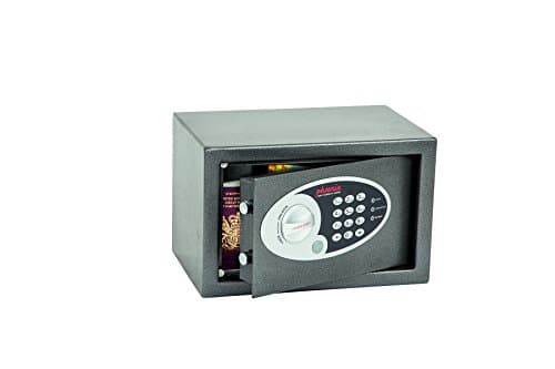 Image of Phoenix Safe Company – SS0801E Vela Home & Office Security Safe - Twin Locking Bolts - Electronic Locking - Metallic Graphite Finish - 10 Litre Capacity - 4.5kg