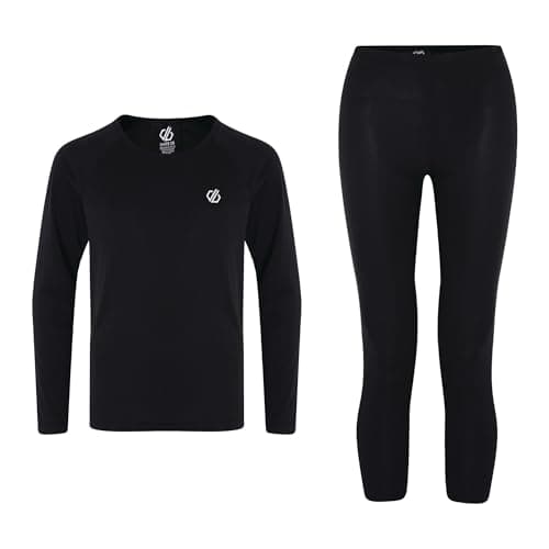 Image of Dare2B Boys Elate III Thermal Baselayer Set with advanced Q-Wic+ technology, perfect for Wintersports & Outdoors