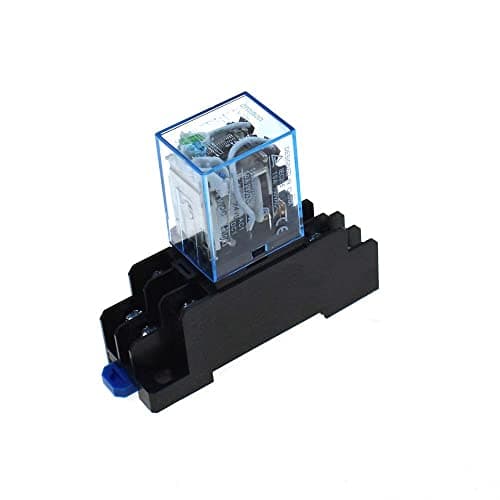 Image of Coil Power Relay 10A DPDT LY2NJ with PTF08A Socket Base (DC12V)