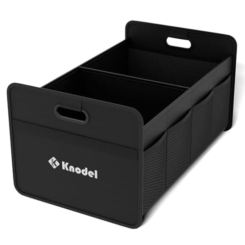 Image of K KNODEL Car Boot Organiser, Foldable Car Boot Storage, Automotive Consoles & Organisers (Small, Black)