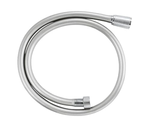 Image of GROHE VitalioFlex Silver Long-Life TwistStop - Shower Hose 1 m (Tensile Strength 50 kg, Pressure Resistance Up to 12 Bar, Heat Resistance 75°C, Universal Connection G 1/2'' x 1/2''), Chrome, 22111000