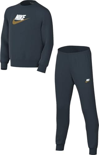Image of Nike K NSW Tracksuit Poly Crew Hbr, Armory Navy/White/White, FD3090-478, S