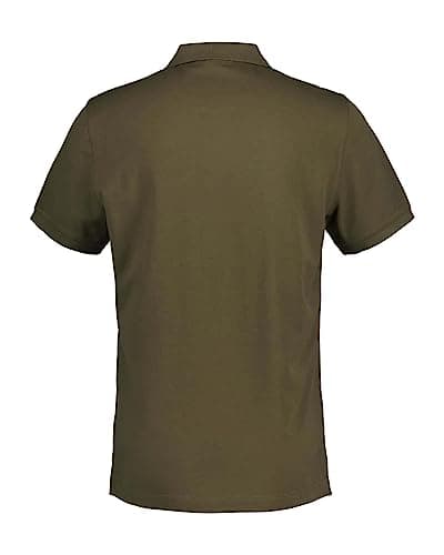 Image of GANT Mens Shield Short Sleeve Pique Polo Shirt Juniper Green XL