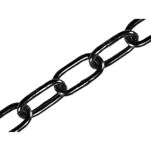 Image of Faithfull CHCUT25B Japanned Chain - Black,2.5 mm Diameter x 2.5 m Length 50 kg Load Limit
