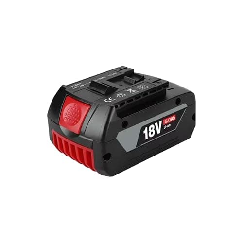 Image of 18V 6.0Ah Battery GBA - Compatible with Bosch Professional 18V System - Li-Ion Replacement Battery with Charge Level Indicator