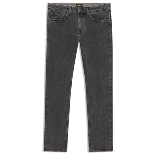 Image of BOSS Men's Delaware Bo 10276458 01 Jeans_Trousers, Dark Grey 022, 34 W/30 L