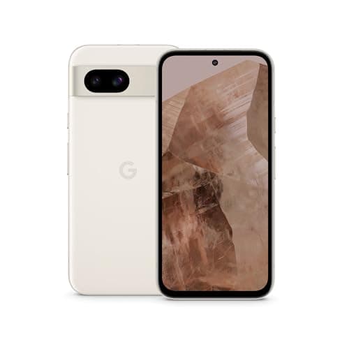 Image of Google Pixel 8a – Unlocked Android smartphone with advanced Pixel Camera, 24-hour battery and powerful security – Porcelain, 128GB (Renewed)