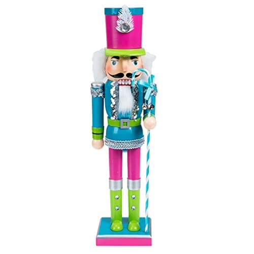 Image of ABOOFAN 4ft Nutcracker Wooden Nutcracker Ornaments Figurine Puppet Toy Holiday Present Festive Collectible Tabletop Christmas Decorations