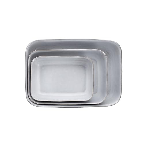 Image of Nosse with Fortessa Svelte Stoneware 3 Piece Bakeware Set, 3 Piece Bakeware Set, Stone