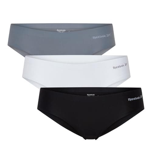 Image of Reebok Suki Women's Briefs Multipack | No Show, Seamless Underwear for Women, Perfect Sports Bikini Briefs | Breathable, Moisture Wicking Underwear for Active or Casual Wear