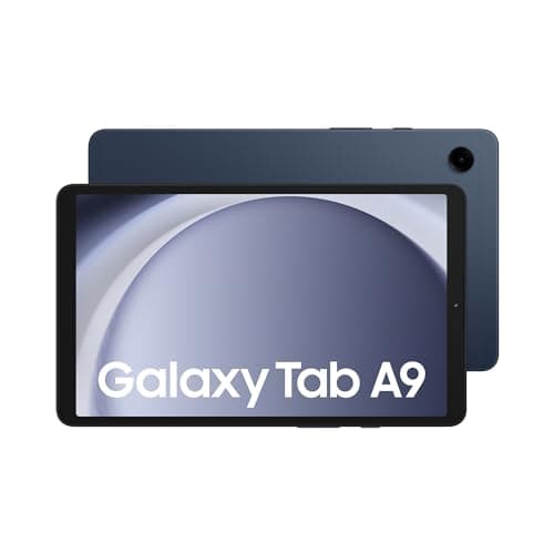 Image of Samsung Galaxy Tab A9 Android Tablet, 64GB Storage, 4GB Ram, Large Display, Rich Sound, Navy, 3 Year Extended Warranty (UK Version)