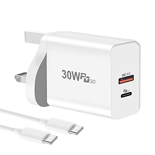 Image of 30W USB C Charger, Cshare PPS PD QC 3.0 Fast Plug for Google Pixel 9/9Pro/8/8Pro/8a/7/7 Pro/6 Pro/6/6a,iPhone 14/15/14 Pro Max/13 Pro Max/12, DJI Mini 4 Pro,2M Type C Cable