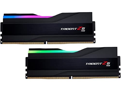 Image of G.SKILL Trident Z5 RGB Series (Intel XMP 3.0) DDR5 RAM 32GB (2x16GB) 5200MT/s CL36-36-36-83 1.20V Desktop Computer Memory UDIMM - Matte Black (F5-5200J3636C16GA2-TZ5RK)