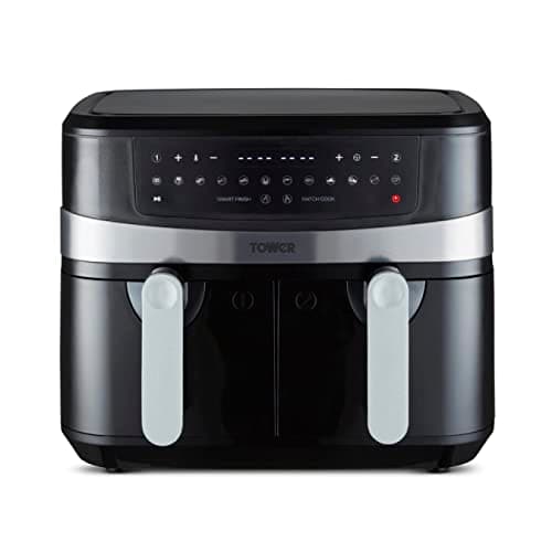 Image of Tower T17088 Vortx 9L Dual Basket Air Fryer with Smart Finish, 2600W, Black