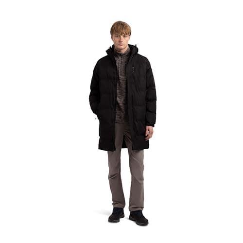 Image of Trespass Mens Padded Jacket Outdoor Casual with Hood and Zip Pockets Clipster