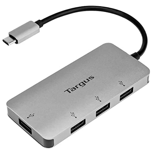 Image of Targus USB-C Universal Hub, Converts one USB-C Port in to 4 USB-A Ports, Portable - Silver (ACH226EU)
