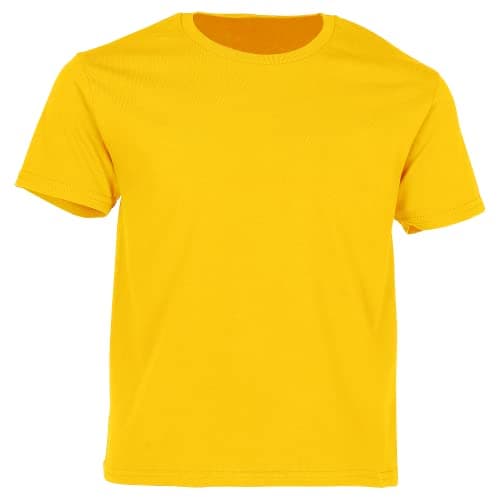 Image of Fruit of the Loom Childrens/Kids Iconic T-Shirt (14-15 Years) (Sunflower Yellow)