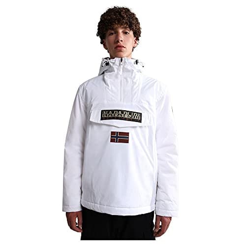 Image of Napapijri Men's Rainforest Winter 3 Jacket, Bright White 002, M