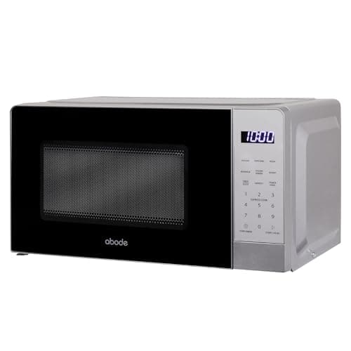 Image of Abode Touch Control Microwave 20 Litre Black Digital 700W with Clock & Timer, 5 Auto Cook Settings & Defrost, 10 Power Levels AMT2012B (Touch Control, Silver)