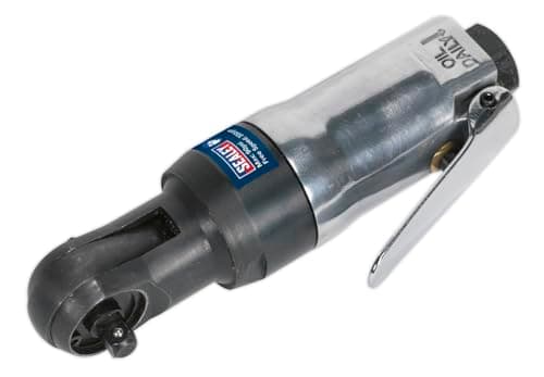Image of Sealey Sa230 Air Ratchet Wrench 1/4Sq Drive Super Stubby