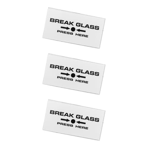 Image of Namvo 3pcs Break Glass Replacement, Access Control Call Points with Fit For Most Manual Call Points