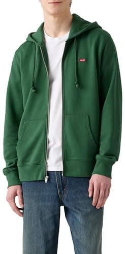 Image of Levi's The Original Hm Zip Up Dark Green, dunkelgrün, S