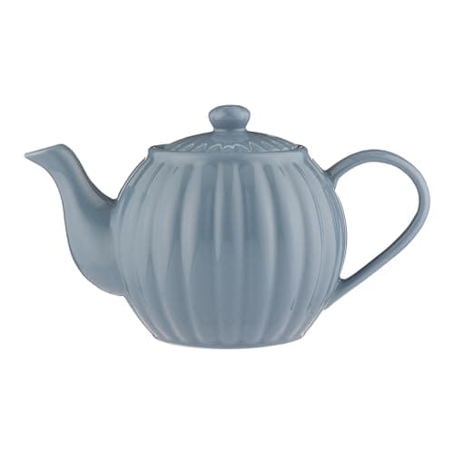 Image of Price & Kensington Luxe 6 Cup Stoneware Teapot Bluebell 1100 ml, Navy