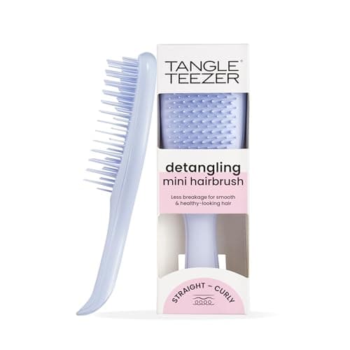 Image of Tangle Teezer Mini Ultimate Detangler - For Wet & Dry Hair - Detangling Brush for All Hair Types - Perfect Brush For Kids & Travel - Digital Lavender