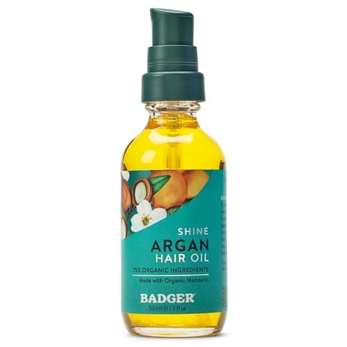 Image of Badger Balm Argan Hair Oil for Dry/Damaged Hair