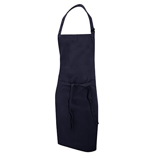 Image of Dennys Multicoloured Bib Apron 28x36, Navy Blue, O/S. DP200